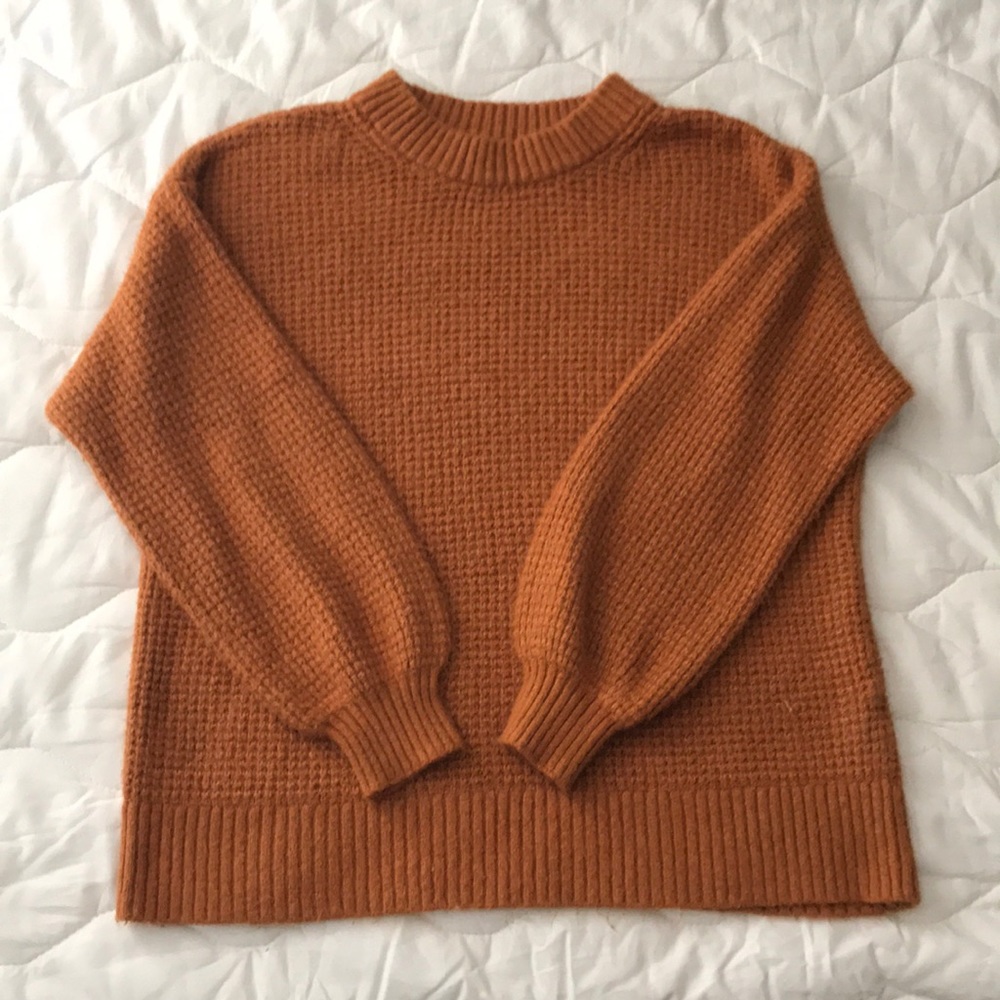 American Eagle dark orange sweater